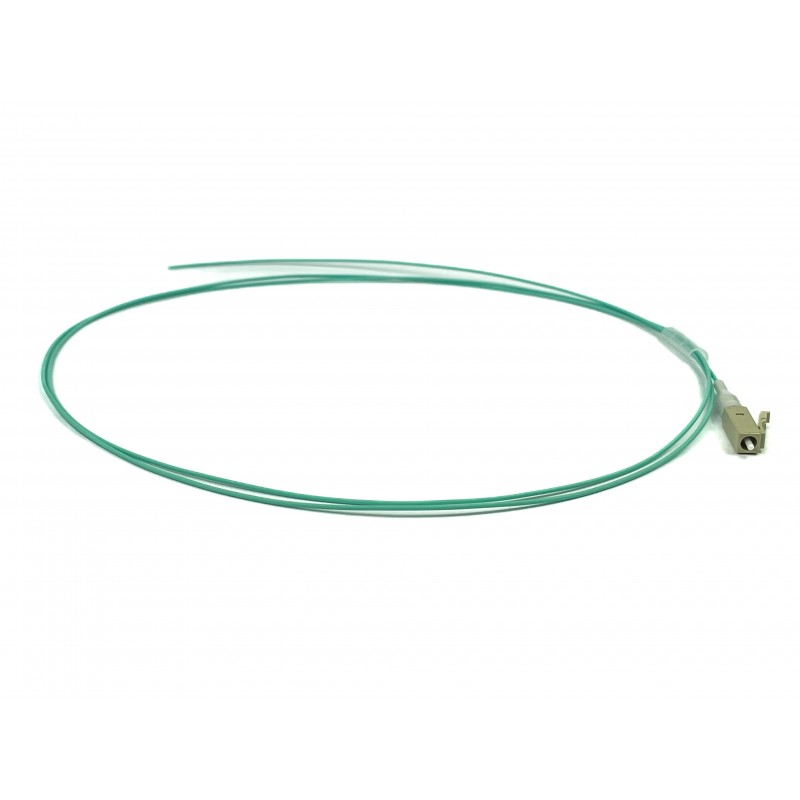 Pigtail Fiberkabel, Multi mode, LC-PC, 0,5m, 50/125my, OM3, Aqua, LSZH, Simplex