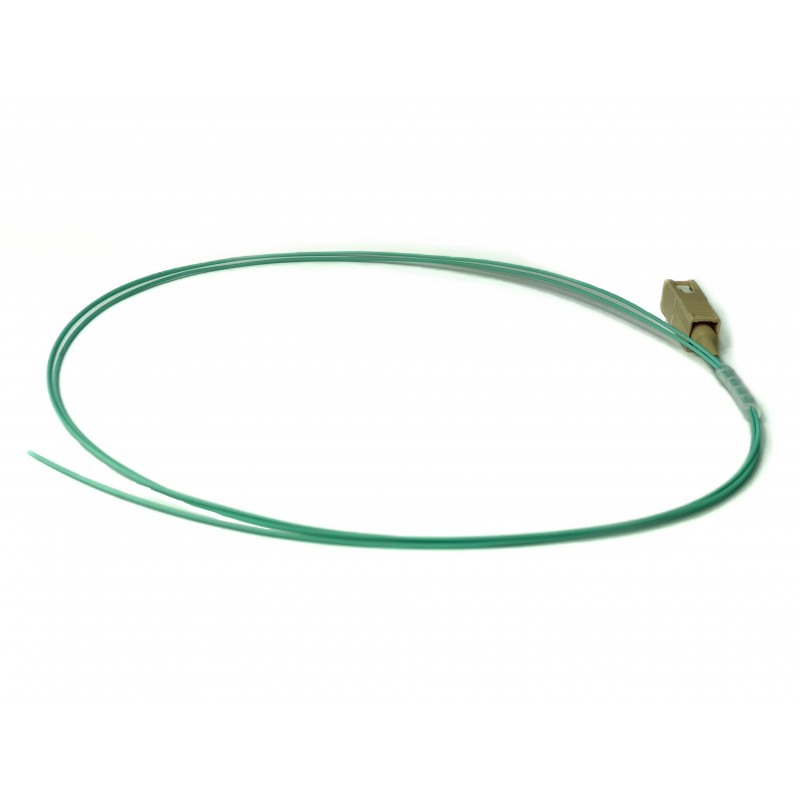 Pigtail Fiberkabel, Multi mode, SC-PC, 0,5m, 50/125my, OM3, Aqua, LSZH, Simplex