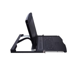 Udtræks-konsol med monitor, keyboard og touchpad. HDMI. Lokal betjening af Server i 19" rackkabinet
