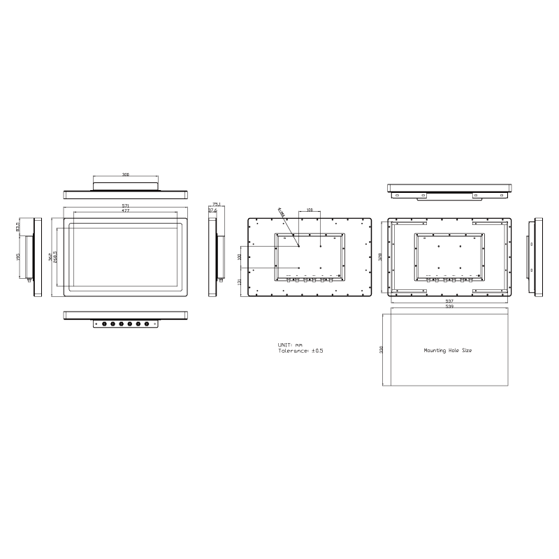 21,5" Panel PC ATEX/IECEX Zone2, Zone22 og C1D2/C2D2/C3 certificeret Intel N2930