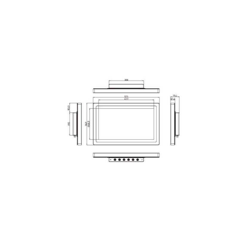 21,5" Panel PC ATEX/IECEX Zone2, Zone22 og C1D2/C2D2/C3 certificeret Intel N2930