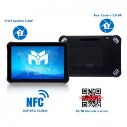 Robust 12,2" tablet-pc: Windows 11, IP65, stregkodescanner, GPS, RS232/485, touch, LAN, WIFI, MIL-STD-810G