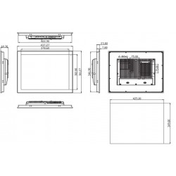 Industrial Panel PC with edgless modern design