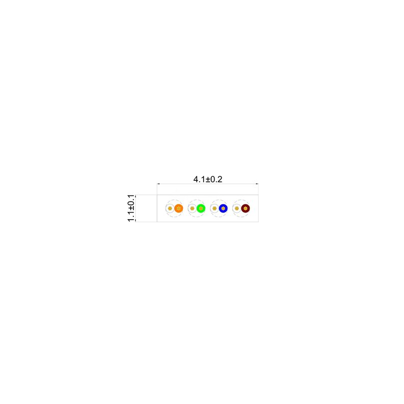 RJ45 Cat6 UTP kabel. Flat-design, meget fleksibel med hastighed til 1000Mbps