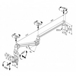 Ultra Slim Medical Wall Mount ( HA-601 )