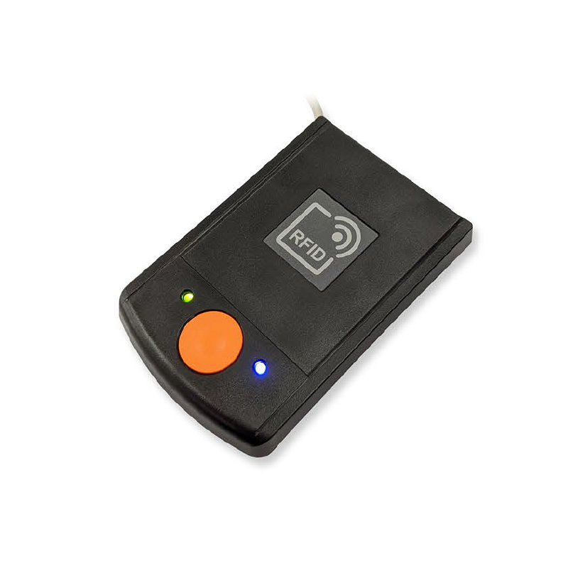 RFID NFC reader, 13.56MHz, USB, HID or Virtual COM, ISO 14443A, 15693, NFC 1-4