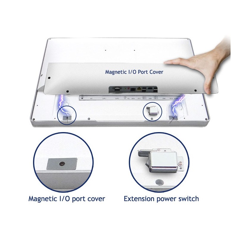 21,5" medicinsk panel PC i3,i5,i7, Celeron, lægeerklæring, antibakteriel, touch