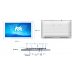 21,5" medicinsk panel PC i3,i5,i7, Celeron, lægeerklæring, antibakteriel, touch
