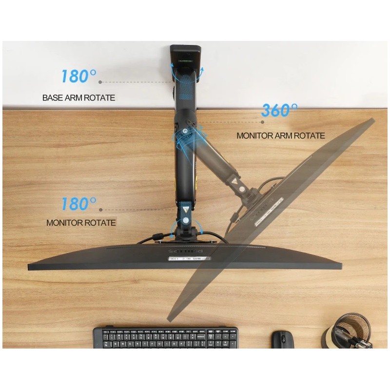 Full Motion Arm vægbeslag til 17-27 tv'er/skærme, VESA 75/100 mm