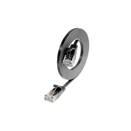 Cat. 6 U/UTP network cable, slim, for Gigabit networks