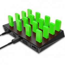 16-ports USB 3.0 HUB god til duplikering af flere lagringsmedier