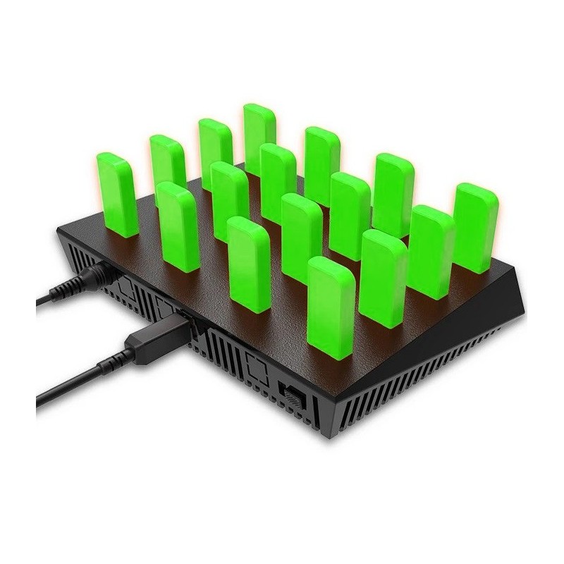 16-ports USB 3.0 HUB god til duplikering af flere lagringsmedier