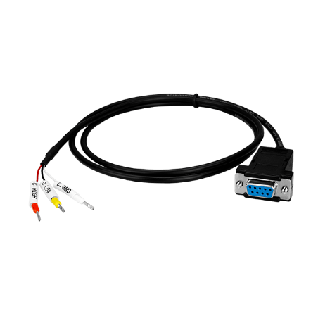 CAN bus cable with DB9 female and 3 x pin. CAN-H, CAN-L, CAN GND. 1 meter