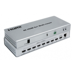 4K HDMI 8 x 1 Multi Viewer. 8 x HDMI-indgang (HD), 1 x HDMI-udgang (4K@30)