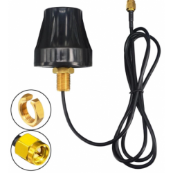 8dBi LTE Omni-antenne, 700 - 2700MHz. Center hul montering. 1,5 meter kabel