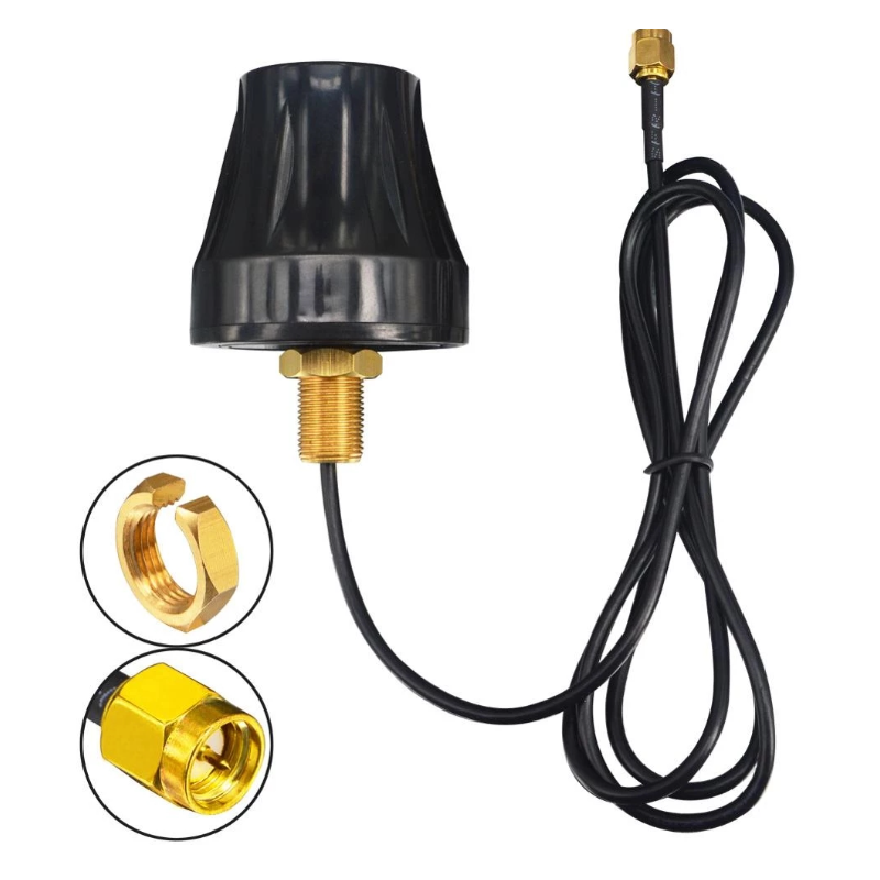 8dBi LTE Omni-antenne, 700 - 2700MHz. Center hul montering. 1,5 meter kabel