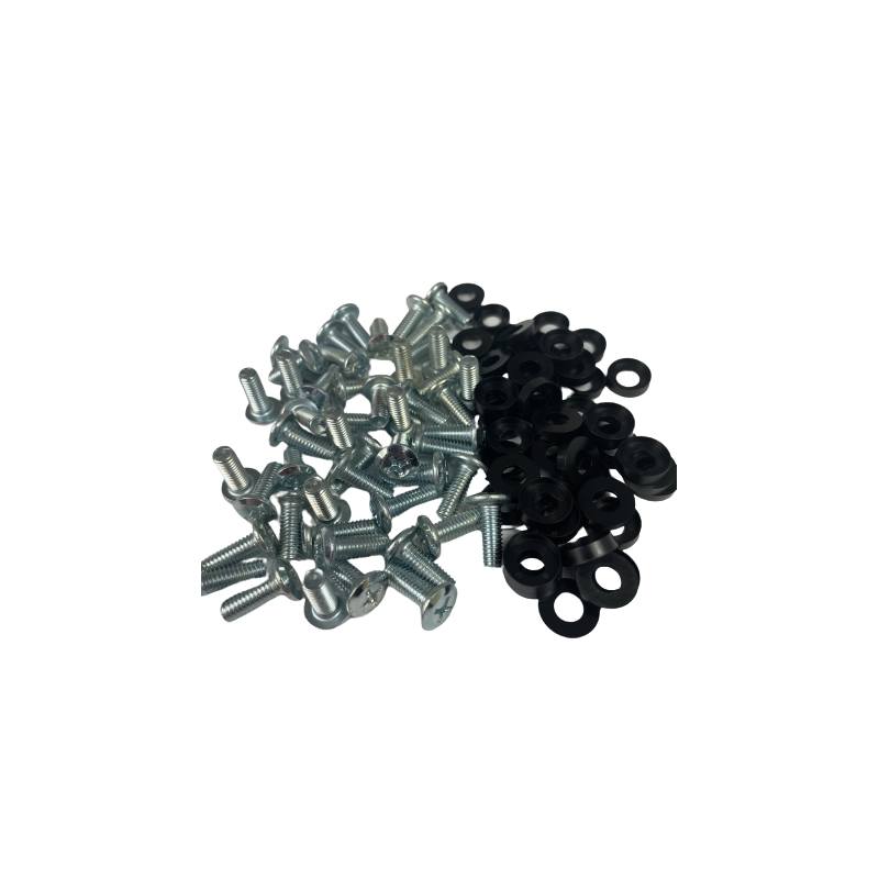 100 stk. skruer til industrikabinetter og rackskabe