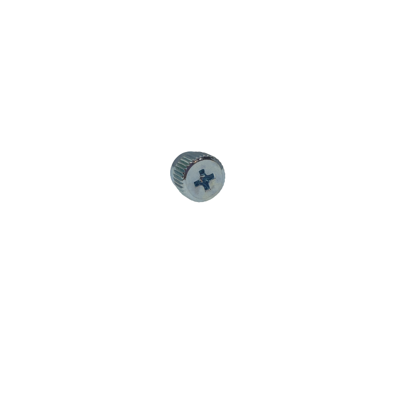 Fingerskrue til PC med 3 mm gevind. Gevindlængde er 5 mm