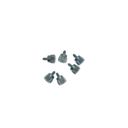 Fingerskrue til PC med 3 mm gevind. Gevindlængde er 5 mm