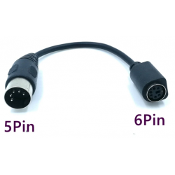 XT AT  adapter from old pc to PS/2 type keyboard plug, DIN5 Male to MINI DIN 6 Female