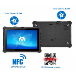 Rugged IP65 Industrial Tablet with Intel i5, Windows 11, Front & Rear Camera, NXP, NFC, WLAN & Bluetooth