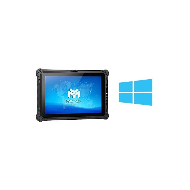 Robust IP65 industriel tablet med Intel i5, Windows 11, front- og bagkamera, NXP, NFC, WLAN, Bluetooth, Stregkodelæser
