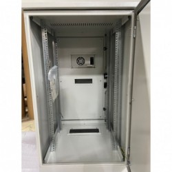 20U 19" outdoor rack cabinet, double wall, 600 x 600mm. 400mm deep. Thermostat controlled 450W cooler