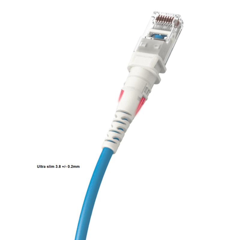 tynde RJ45 CAT. 5,6a,6 netværkskabler under 5mm, lystracking sporing af kabel