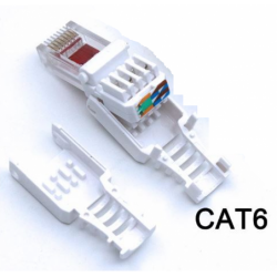 Værktøjsfrit Ethernet-stik RJ45 Cat 6