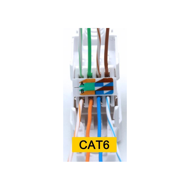 Værktøjsfrit Ethernet-stik RJ45 Cat 6