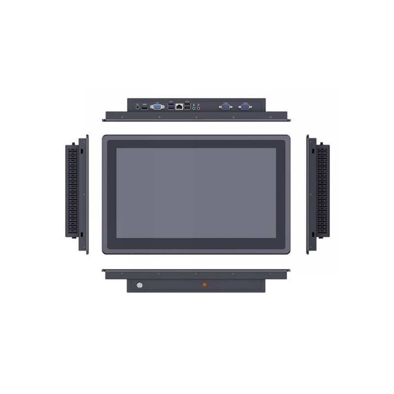 15,6" TFT panel PC I3, 1000nits, Høj lysstyrke til brug i sollys, Touch, RS232/422/485