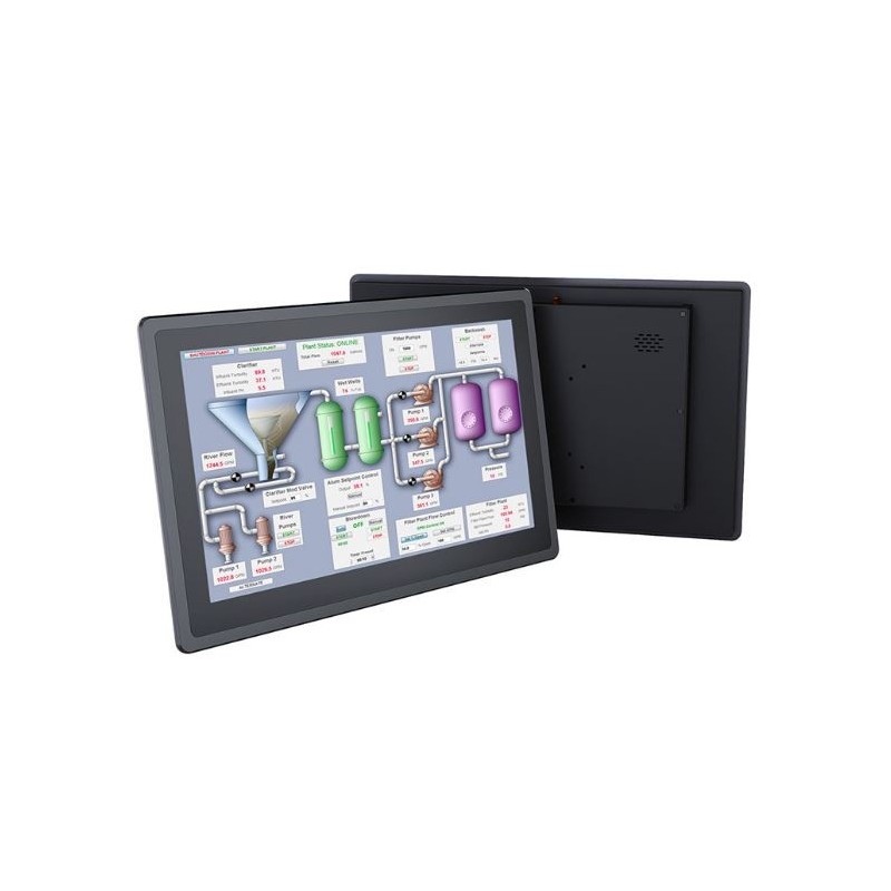 15,6" TFT panel PC I3, 1000nits, Høj lysstyrke til brug i sollys, Touch, RS232/422/485