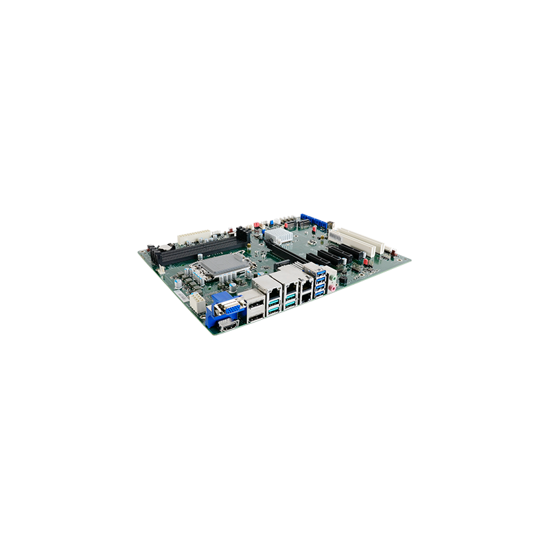 Industriel ATX bundkort 10GBit ethernet, Quad display, USB 3.2, Long Life, 4K, GPU Support virtuel GFX-SR-IOV, RS232