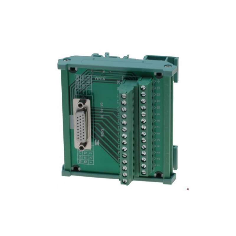 DB26 26-benet han-hun-adapter PCB-signaler Terminal Breakout DIN-skinne DB26-M7