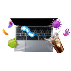 Hygiejnisk beskyttelsesfilm til tastatur uden latex - TPU plast - DANBIT