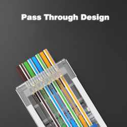 RJ45-stik kat. 6 STP 1,2 mm | Nikkel & Guldbelagt