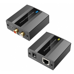 Lang rækkevidde Audio Extender: RJ45, RCA/3,5 mm, Point-to-Point op til 450M