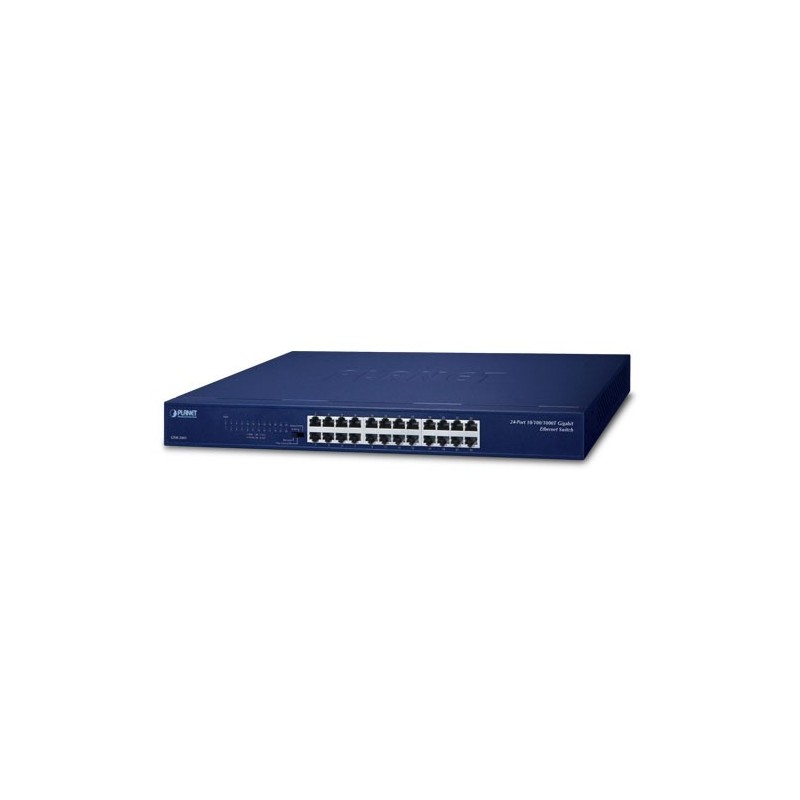 24 ports switch 10/100/1000Mbit RJ45, Unmanaged