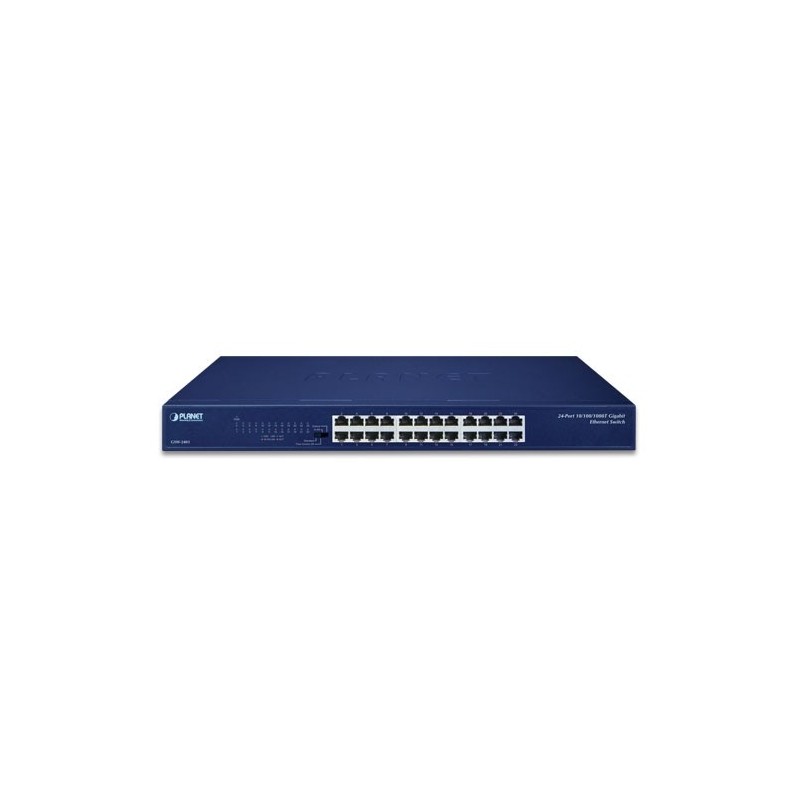 24 ports switch 10/100/1000Mbit RJ45, Unmanaged