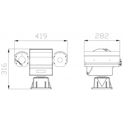 Stand alone Thermal PTZ network camera, 33x Optical zoom