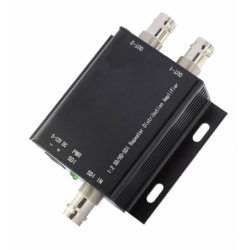 SDI Booster and splitter. 1:2 BNC. 3G-SDI, HD-SDI, SD-SDI, up to 400 meters