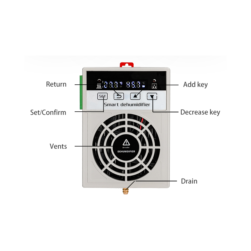 RACK Affugter, 60Watt. Til maks. 1,5m3, 230VAC