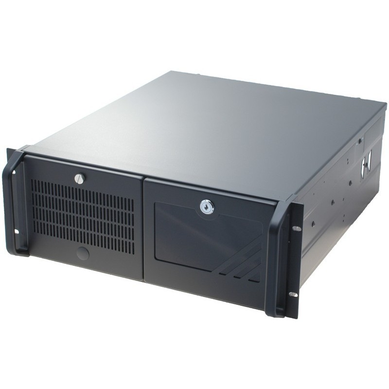 4U 19" ATX kabinet, sort