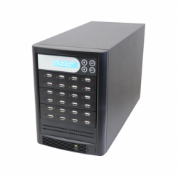 USB duplikator hvor 1 master kopieres over på 23 tomme USB flash stick, USB stik kopimaskine