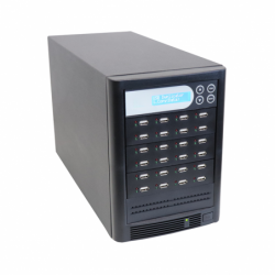 USB duplikator hvor 1 master kopieres over på 23 tomme USB flash stick, USB stik kopimaskine