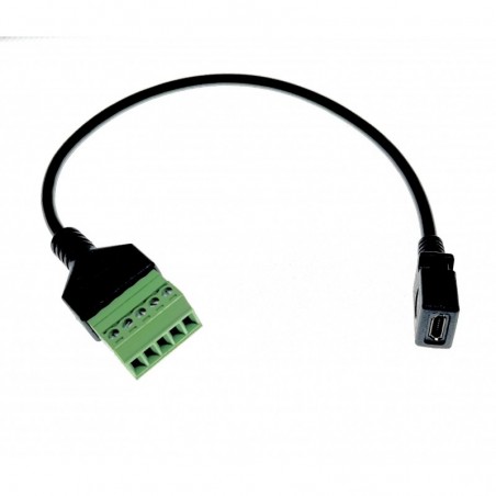 USB2.0 kabel med USB Micro hun til 5 pin skrueterminal
