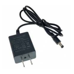 5VDC 1A adapter med US stik. 100 - 240VAC. DC Jack 5,5/2,1mm