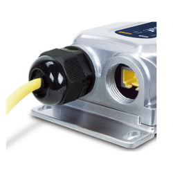 IP67 tæt Gigabit PoE++ injector (60W) PoE + Data. 24 -56VDC input POE step up 24vdc til 48/56Vdc POE step up