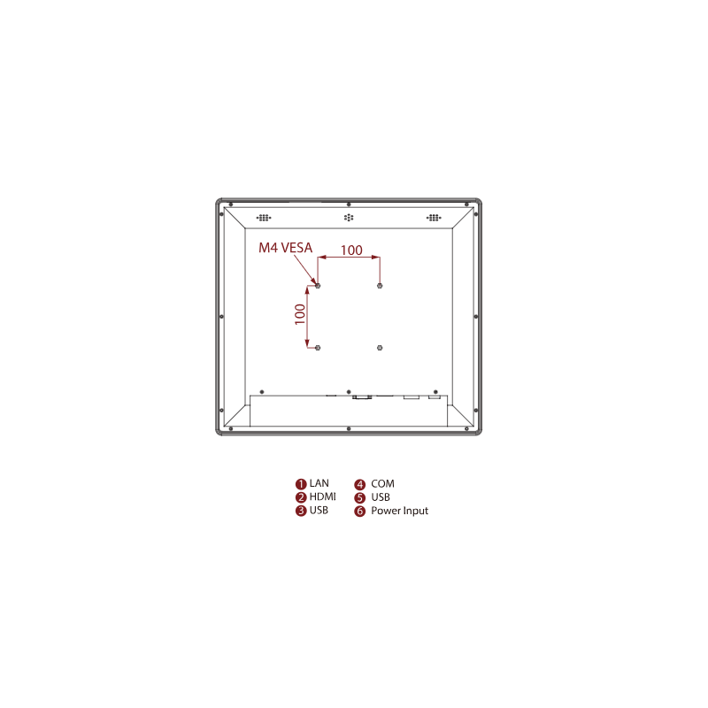 19" i5 ECDIS DNVGL-CG-0339, IACS E10 Marine approved Panel PC