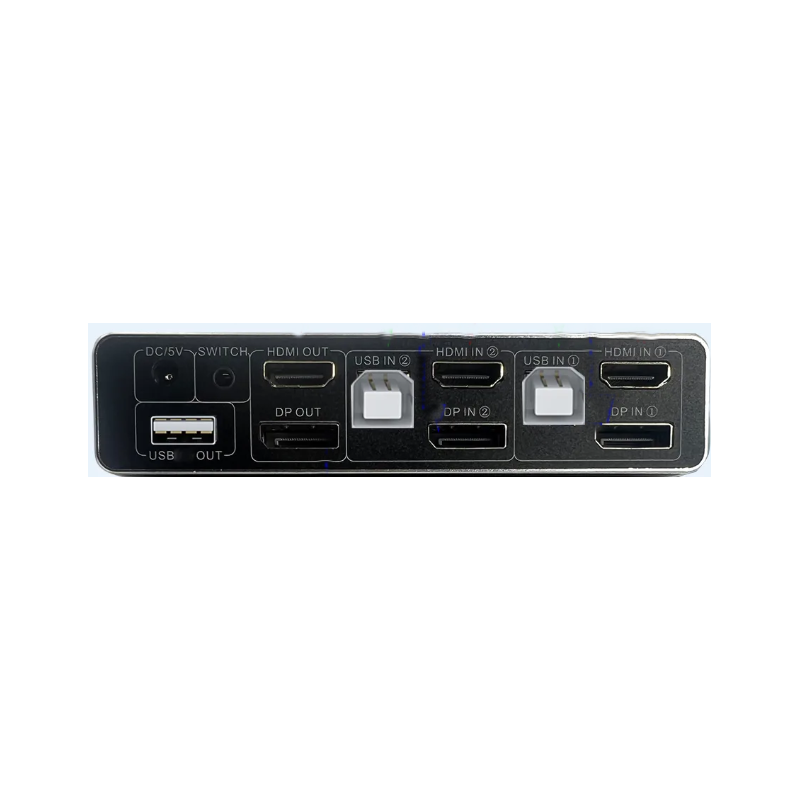 2 Port 4K@60Hz Dual Head HDMI and DisplayPort KVM Switch, 3840 x 2160 60Hz, USB2.0